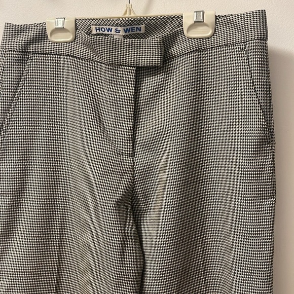 How & Wen vintage houndstooth pants size 8 - Picture 2 of 4